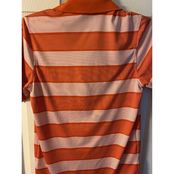 Clemson Tigers Polo Men's Small Ping Golf Orange/White Stripe Embroidered Shirt - Picture 4 of 4